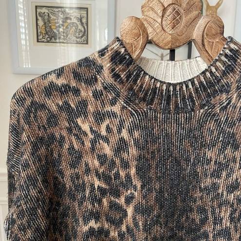 ALLSAINTS  Leopard Print Sweater $285 Oversized Mob Wife XS