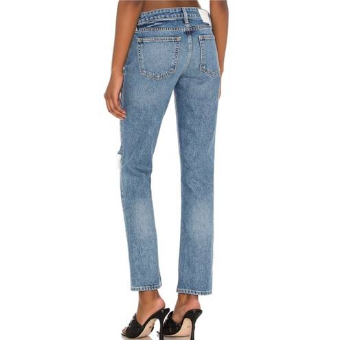 GRLFRND NEW  Kate Low Rise Slim Crop Jeans Hidden Hills