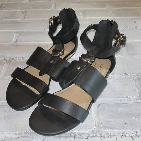 Apt. 9  NWOT black strappy gladiator sandals