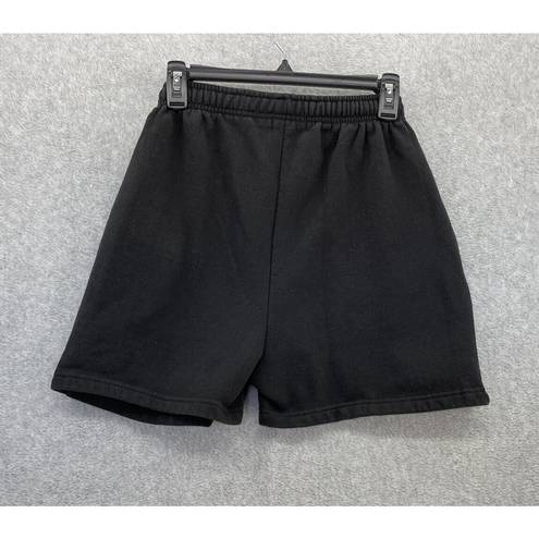 Pretty Little Thing  Women's Pull On Shorts Pockets Solid Black Size 6 Elastic