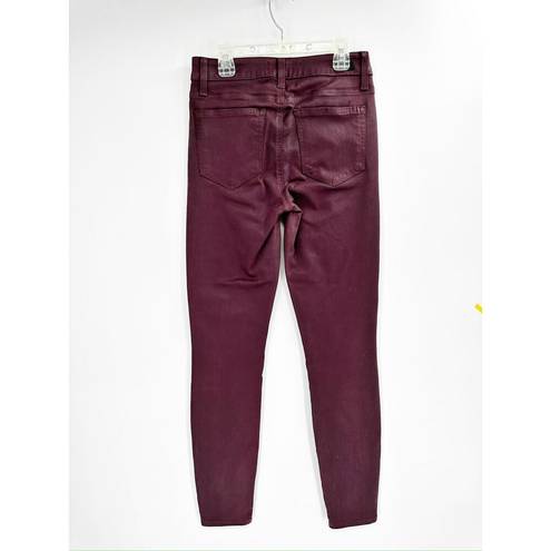 Paige  Verdudo Ankle Beet Burgundy Skinny Jeans Size 28 NWT