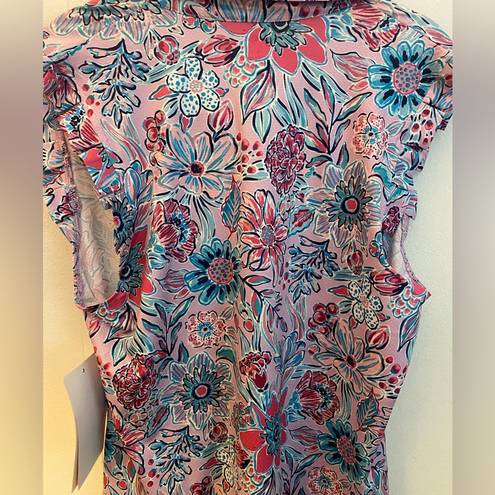 Gottex Floral Golf Tennis Top New Large