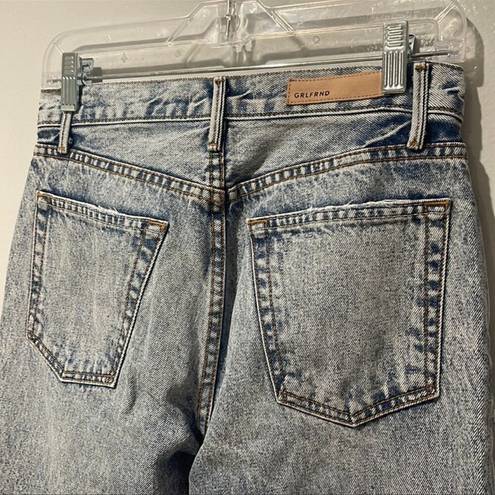 GRLFRND  x REVOLVE Bring it on Jeans Sz 25 High Waisted Straight Leg