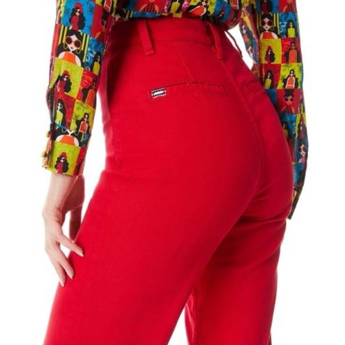 Alice + Olivia  Gorgeous Coin Pocket Jean Perfect
Ruby Red Flared High Waist 25