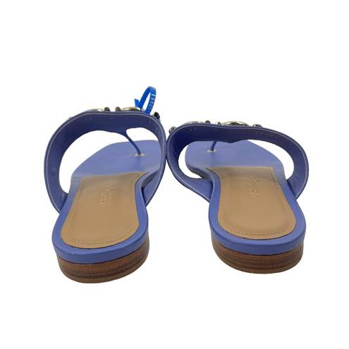 Salvatore Ferragamo  Riki Calfskin Gancini Bit Thong Sandals Size 9C