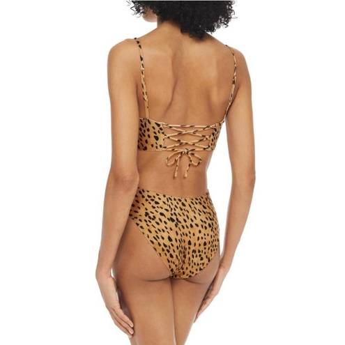 Vix Paula Hermanny  Corsage Leopard Print Swimsuit