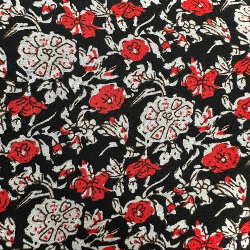 Lush Clothing NWT Lush Black Red Multi Floral Mini Halter Dress Medium