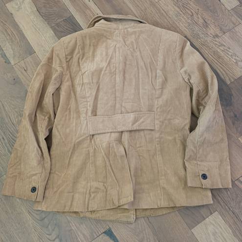 Mossimo Supply Co Mossimo Tan Corduroy Peacock Jacket Size Large   