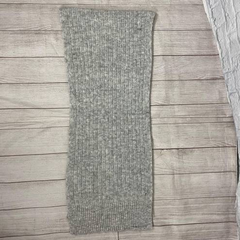 Universal Threads Universal Thread Ribbed Knit Grey Scarf One Size 