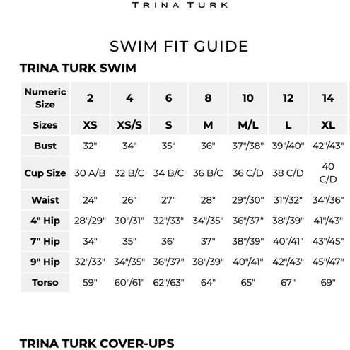 Trina Turk New!  Vivid Vista Petal Cut Out One Piece Swim Suit