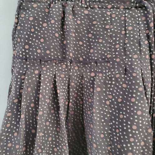 American Eagle  Outfitters Polka Dot Pleated Sheer MIni Circle Skirt Size XS