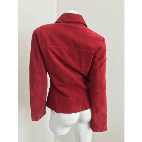 JC Penny  Genuine Leather Jacket Blazer Short XS