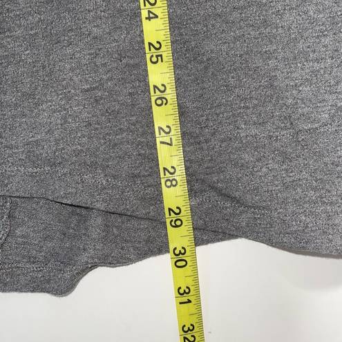 J.Jill  100% Cotton Heather Gray Pocket Oversized Sweatshirt