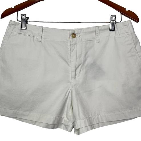 Polo  Ralph Lauren White Slim-Cut Chino Cotton Shorts Size 4 NWT $189