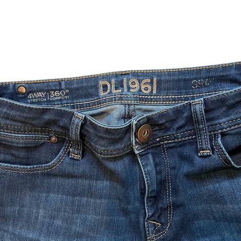 DL 1961 Grace High Rise Straight Axel, Sz 26