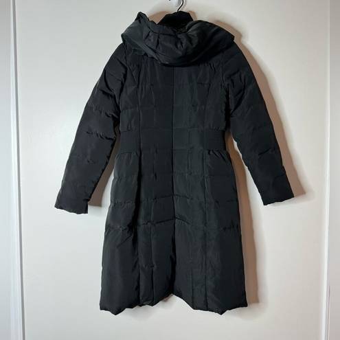 Cole Haan  Signature Hooded Down & Feather Jacket Parka Coat Black XS