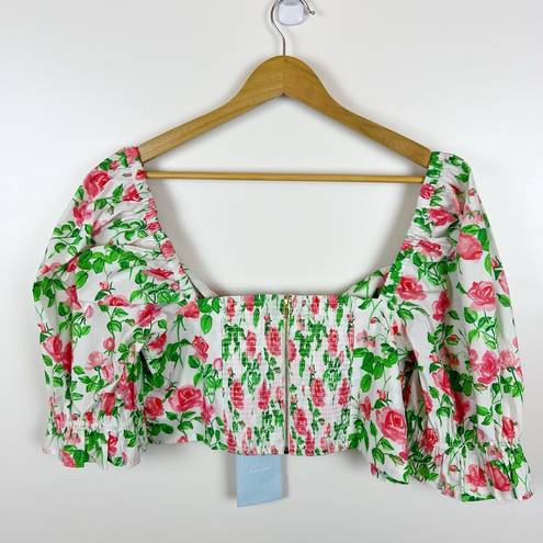 Hill House NWT  The Isabella Top in Pink Roses