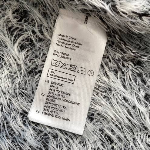 Divided Grey Open Cardigan Eyelash Knit Softest with Pockets Small H&M