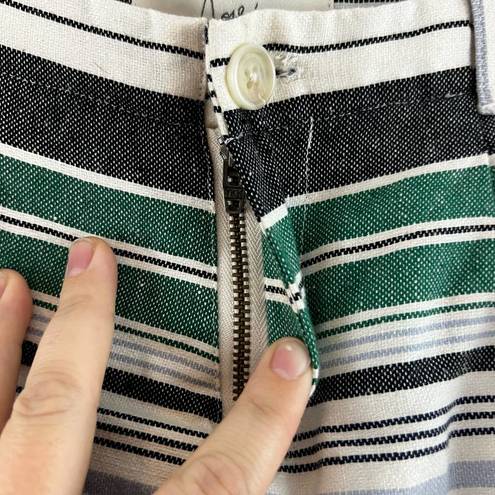 Joie  Striped Linen Blend Shorts Size 4