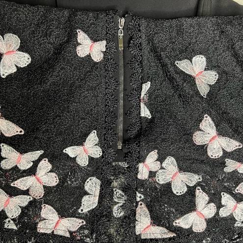 Alberto Makali  Butterfly Blouse Black Size 10