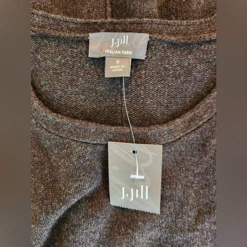 J.Jill  Italian Yarn Brown Cashmere Wool Blend Sweater Dress Size Small