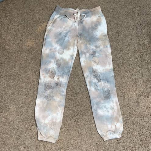 n:philanthropy  Road Tie-Dye Distressed Joggers XS