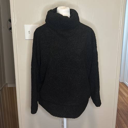 Tuckernuck  Rollins Teddy Fleece Pullover Black New Size Medium