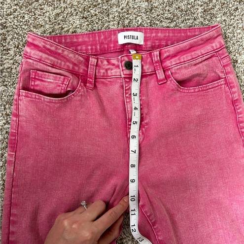 Pistola  Pink Denim Cropped Jeans Barbie Barbiecore Spring Colorful Size 28