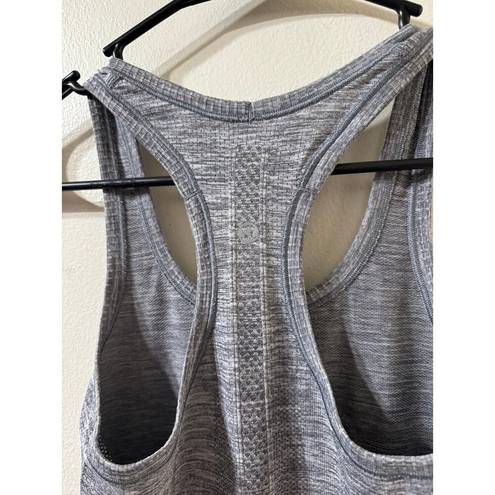 Lululemon  Swiftly Tech Racerback Tank Size 2 Heathered Slate Gray