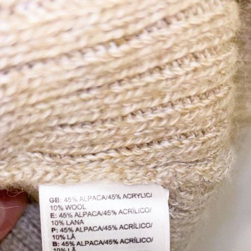 The North Face  Tan Wool Blend Sweater Dress Knit Long Sleeve Womens Size Medium