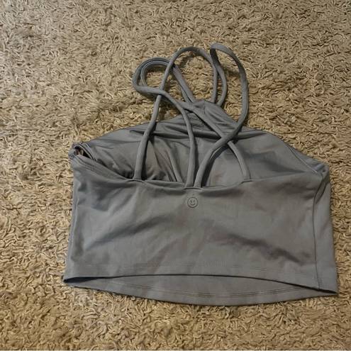 Gilly Hicks  grey halter athletic top size medium