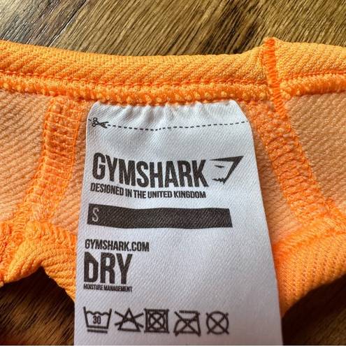 Gymshark  Ultra Seamless Crop Top Neon Orange Sz S