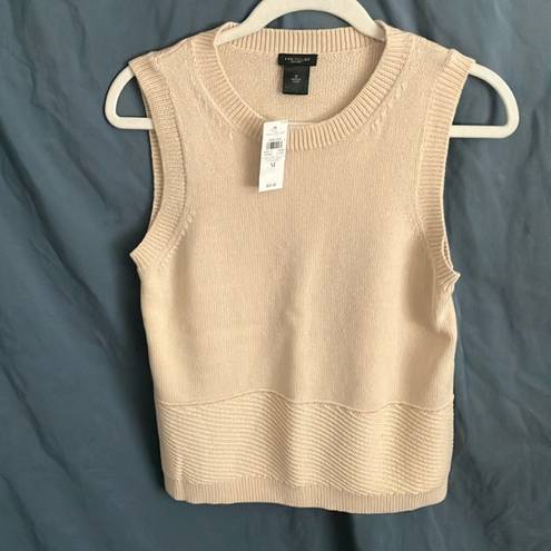 Ann Taylor Factory: Cream Colored Sweater Vest- Office/Business/Work- M