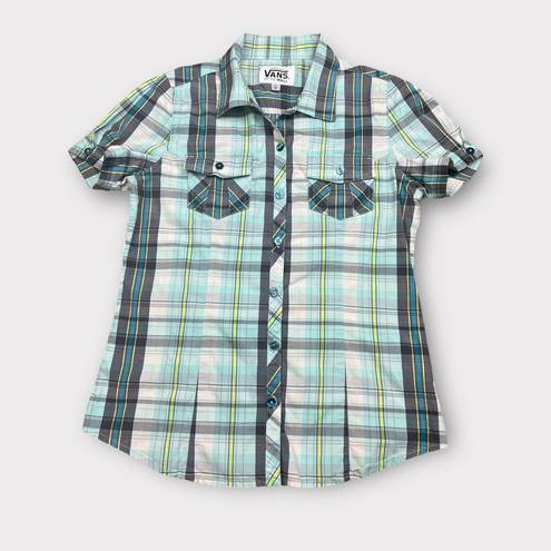 Vans  | Vintage Y2K Button Down Plaid Shirt | Medium