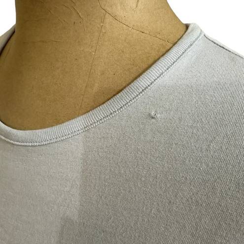 The Row  Pale Blue Sherman Cotton Jersey Long Sleeve size Medium