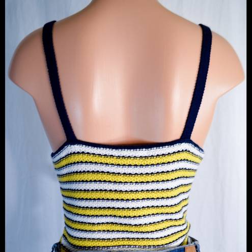 It’s Our Time Yellow, Multi-Colored, Striped, Knit Top