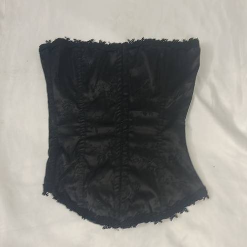 Frederick's of Hollywood VTG Frederick’s of Hollywood Black Lace Up Boned Bustier/Corset Size 34