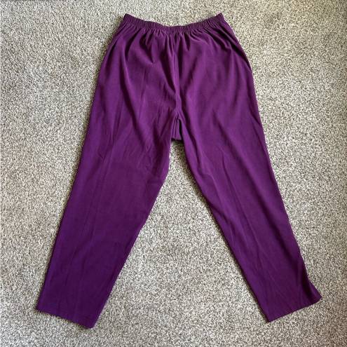 Breckenridge Breckinridge Woman Purple Trouser Pants 18W