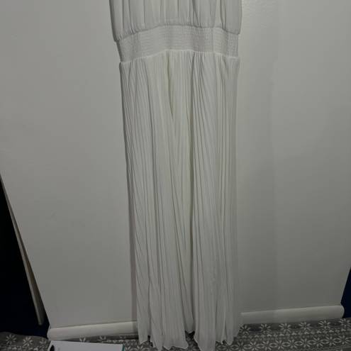 White House | Black Market NWT  Braided Halter Maxi Dress In White Size 6