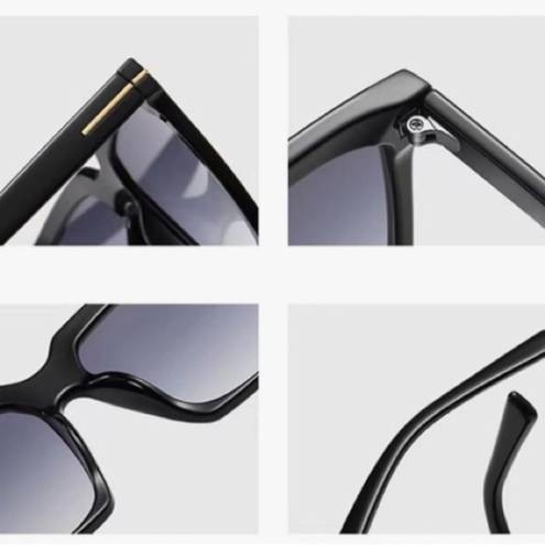 Frame Large  square sunglasses in black