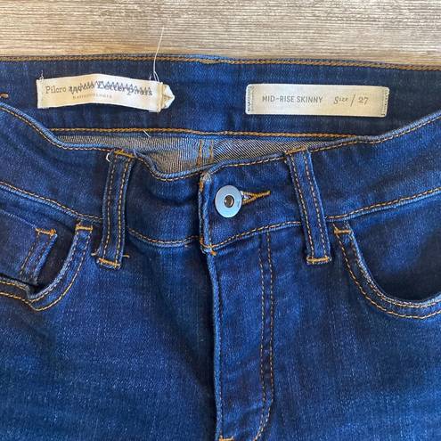 Pilcro and the Letterpress  by Anthropologie Mid Rise Skinny Jeans Size 27