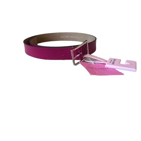 Kate Spade NWT  32 mm Pink leather belt in pomegranate juice size Small