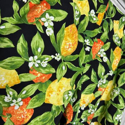 Talbots  Citrus Fruit Print Slacks Crop Pants size 12