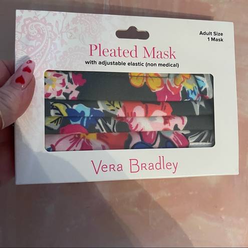 Vera Bradley  Pretty Posies Floral Cotton Pleated Mask