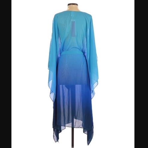 Gottex  Harmony Caftan S NWT Swim Coverup Ocean Blue Vacation Beach Resort Style