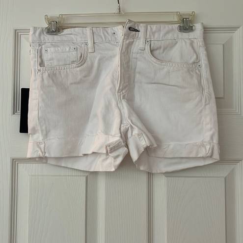 Rag and Bone  Rosa Mid-Rise Boyfriend 5" Short - Bright White Size 25