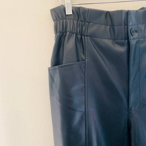 Madewell // NWOT Leather Pull On Paperbag Pants