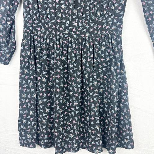 Zadig & Voltaire Remus Liberty Floral Dress Size Medium Black Smocked