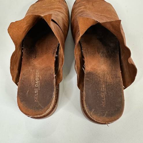 Kelsi Dagger  Womens size 7.5 Brooklyn Ohana Leather Flats Slides Sandal