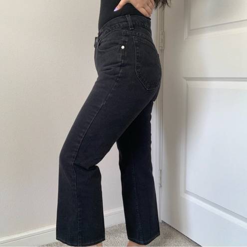 Riders By Lee VINTAGE Lee Riders Black Denim High Rise High Waisted Straight Leg Fit Jeans